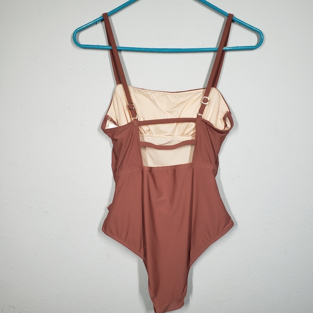 Rust Brown Swimsuit - Picture 3 of 8